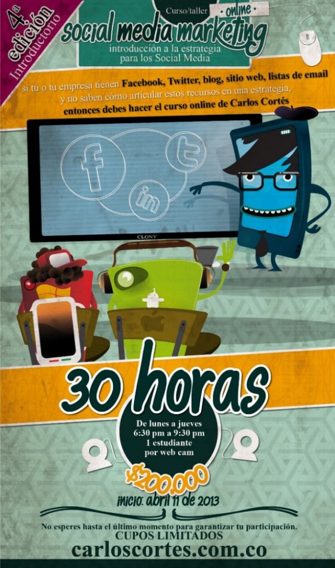 4a Edición del curso/taller online: Social Media Marketing – Introducción a la estrategia para los Social Media