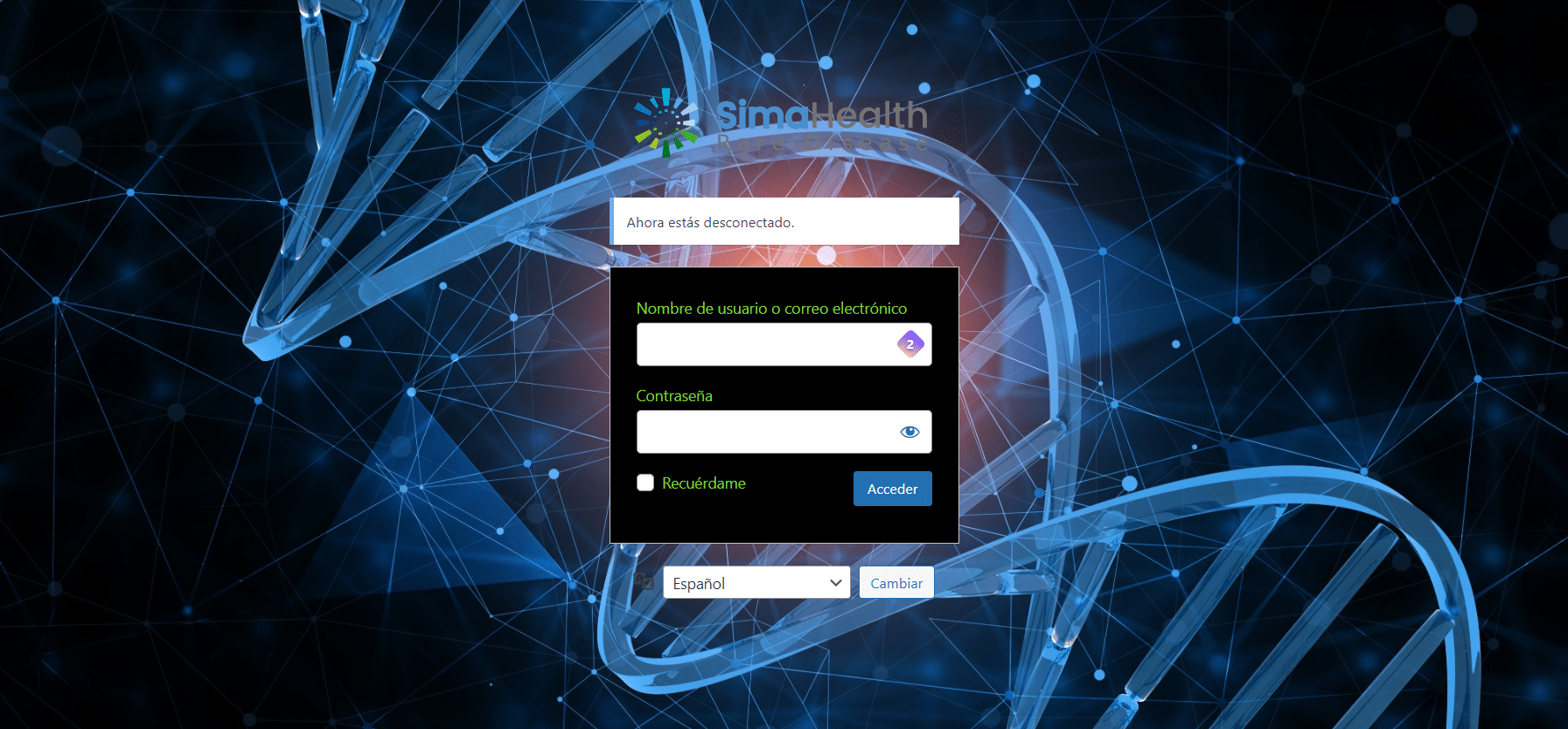 Diseño de página web para SimaHealth