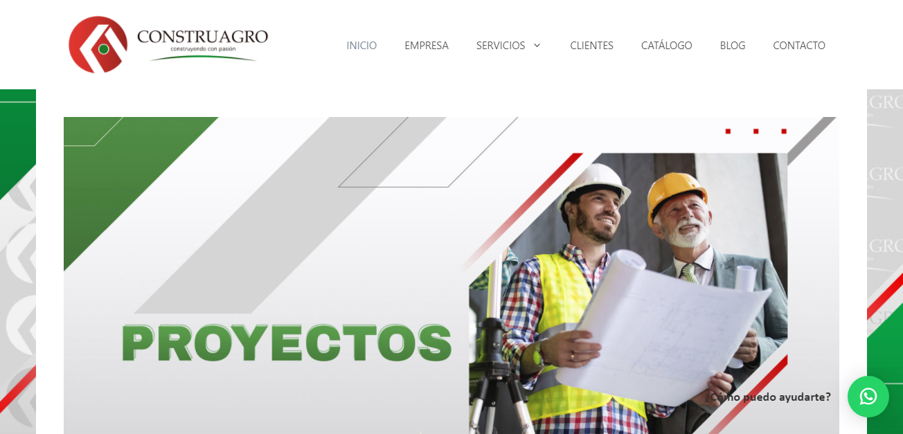 Diseño de página web para Construagro SAS